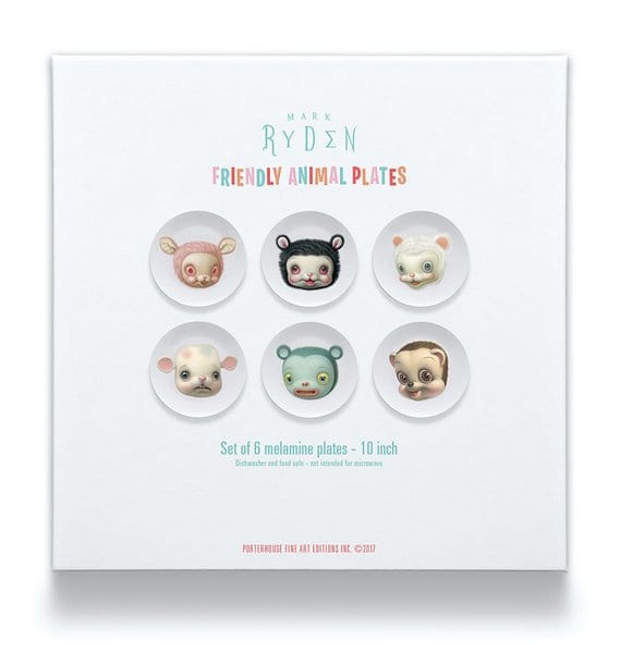 Mark Ryden 友善動物瓷盤組  Friendly Animal Plates by 馬克·瑞登 Mark Ryden 