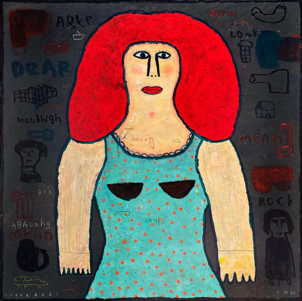 紅髮女士 Red Hair Lady by 印德拉·多迪 Indra DODI 