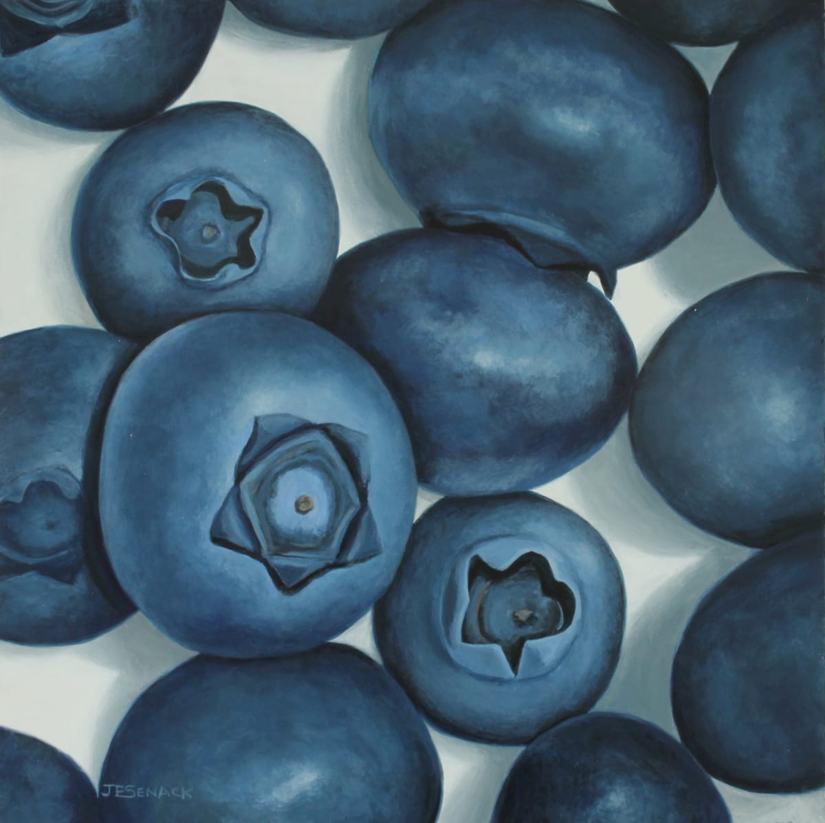 #364 Blueberries! by J Elaine Senack 