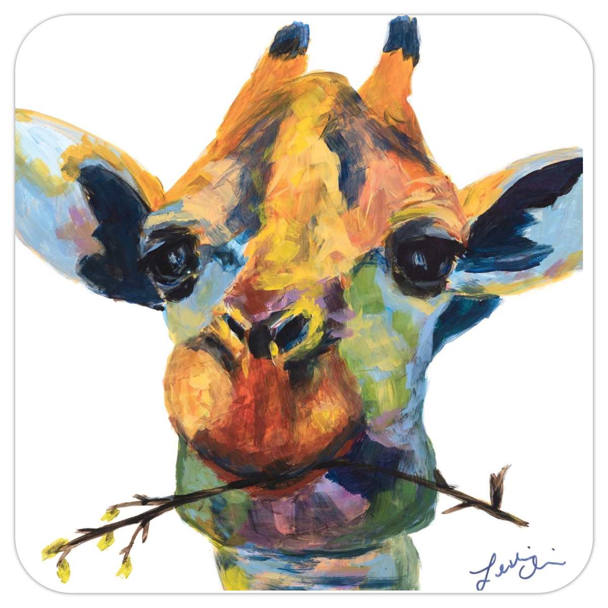 Coaster - giraffe - thankyou by Leslie Cline, Image 7.