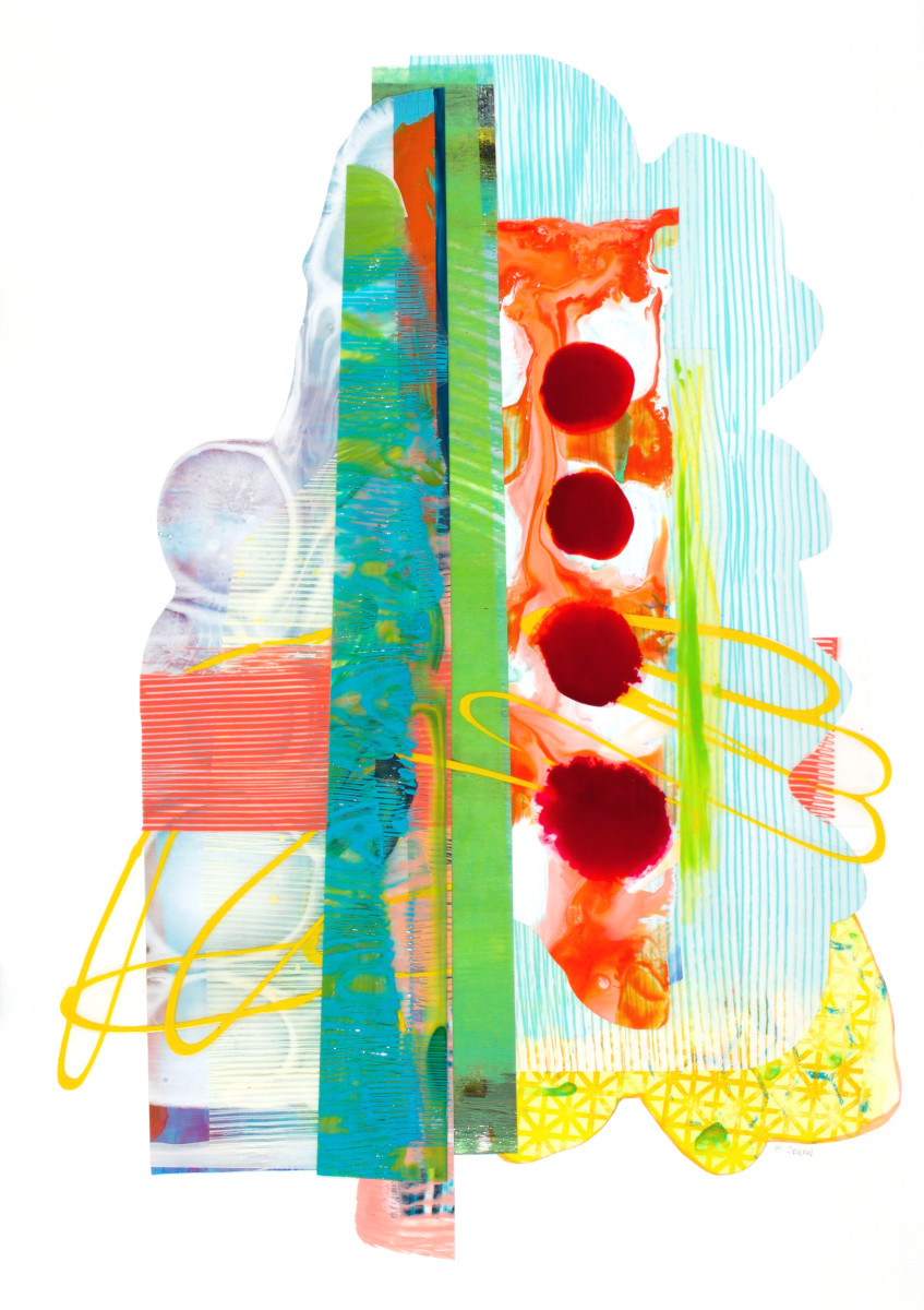 Four Magenta Dots by Mary Zeran, Image 1.