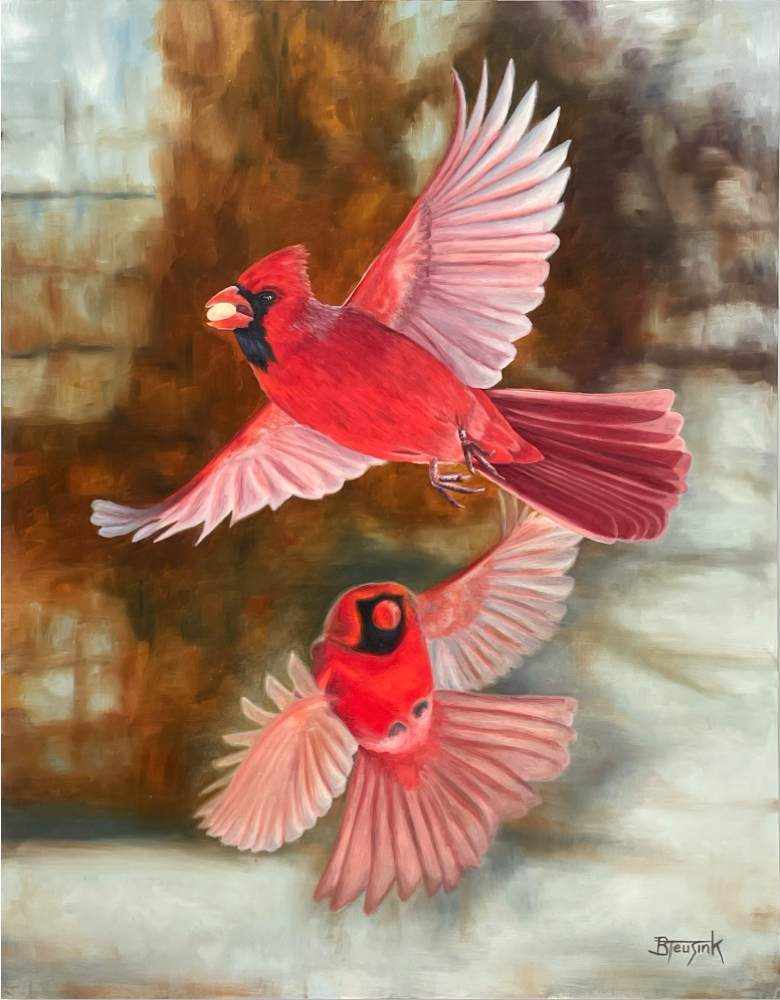 Cardinal Flight by Barbara Teusink, Image 1.