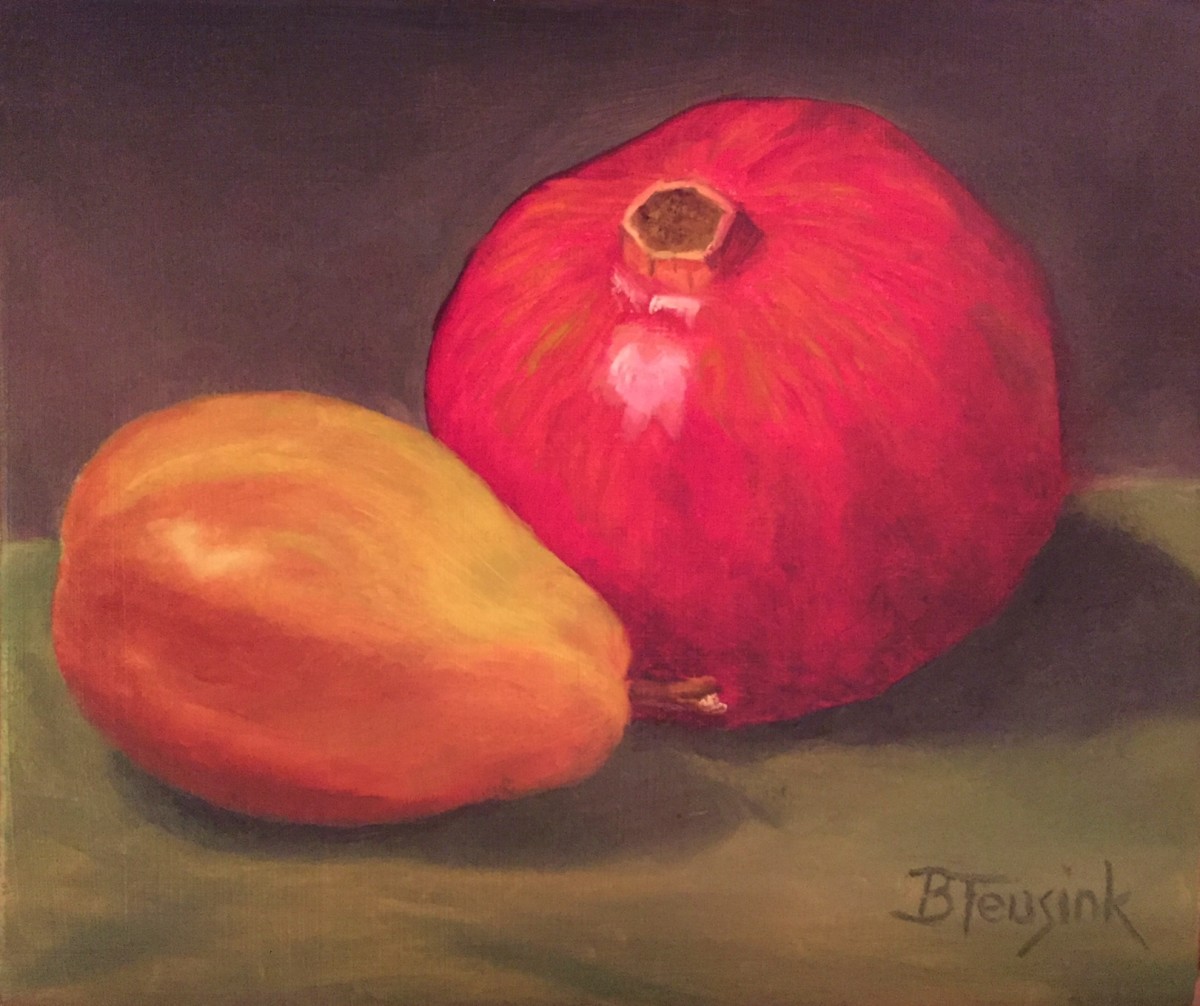 Pomegranate and Pear by Barbara Teusink 