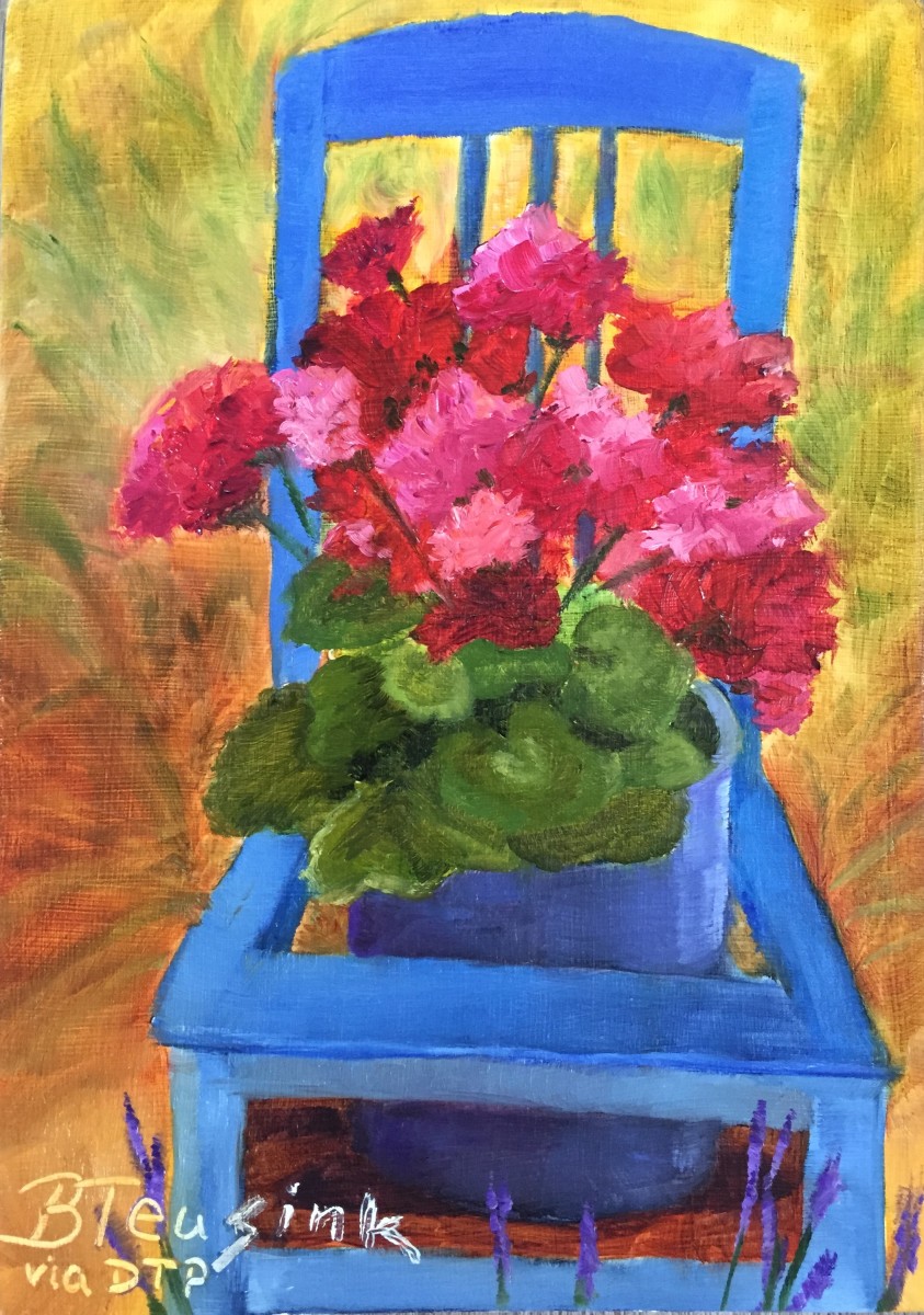 Seated in France (Study of Dreama Tolle Perry) by Barbara Teusink 
