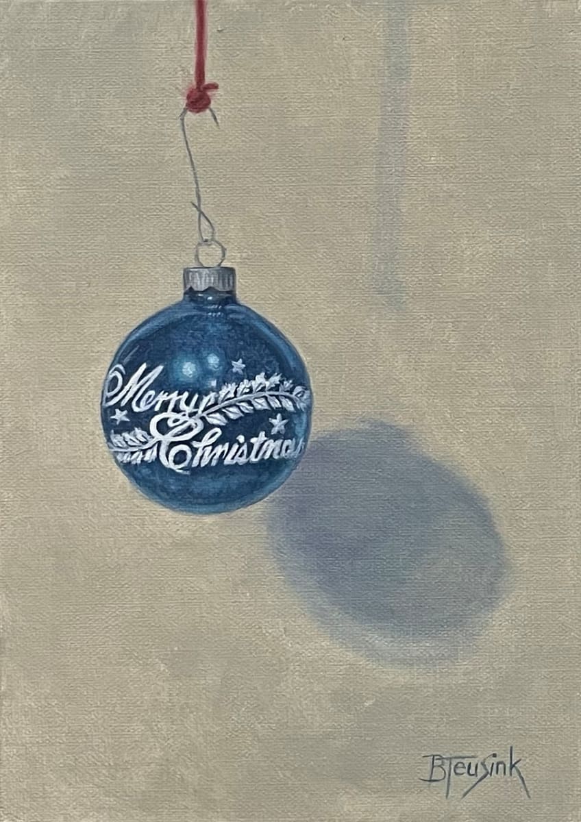Blue Christmas - Ornamental Shadows Series by Barbara Teusink 