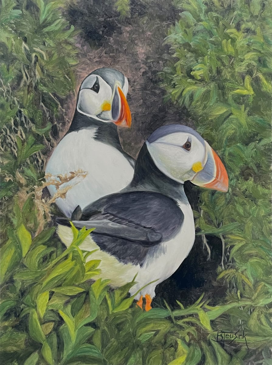 Puffin Love by Barbara Teusink 