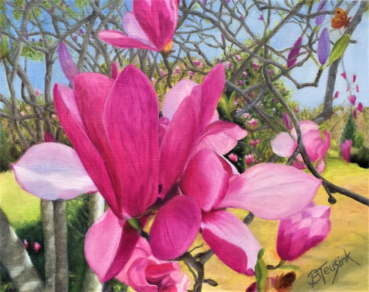 Tulip Tree Blossoms by Barbara Teusink 