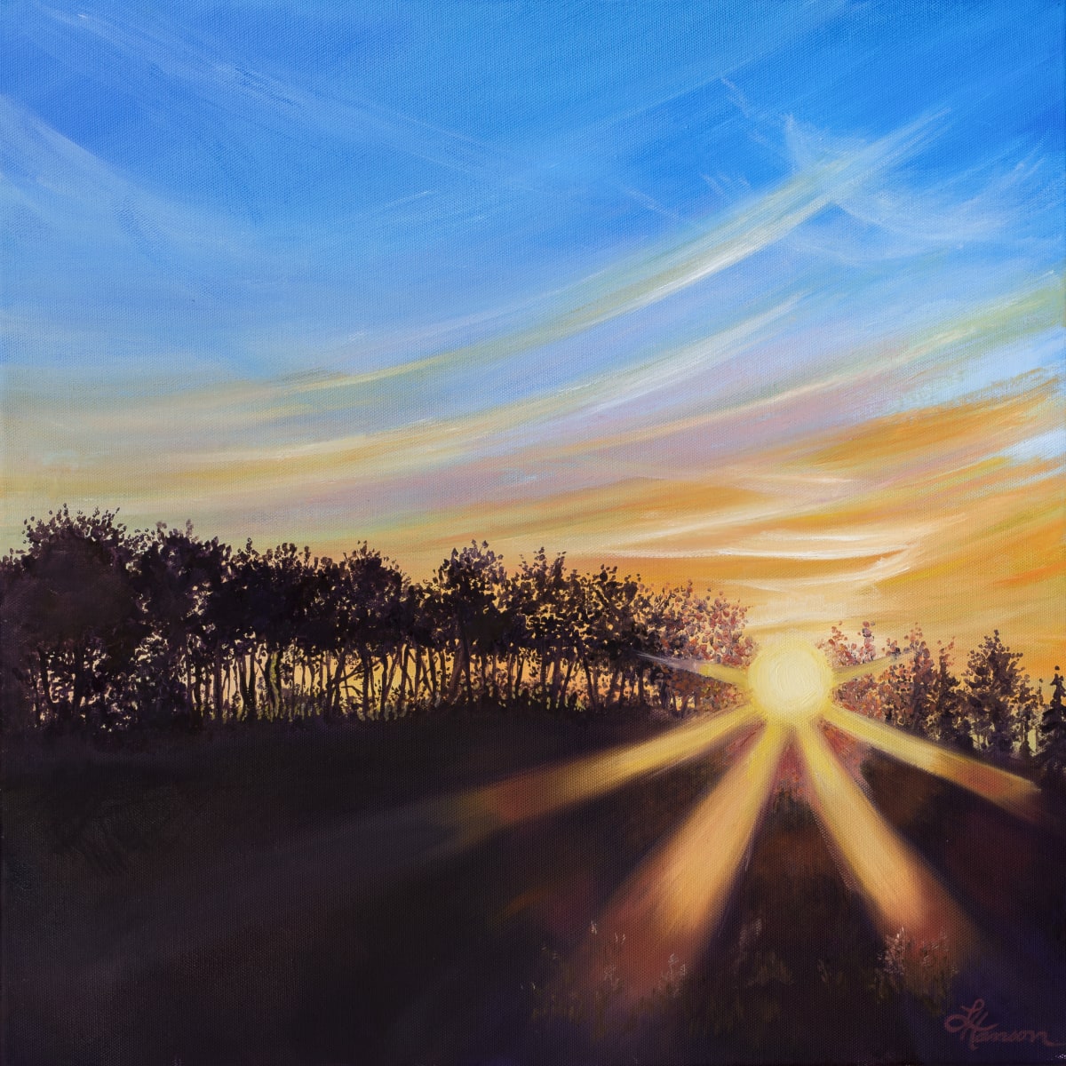 "Roadside Sunset #3" by Leanne Hanson 