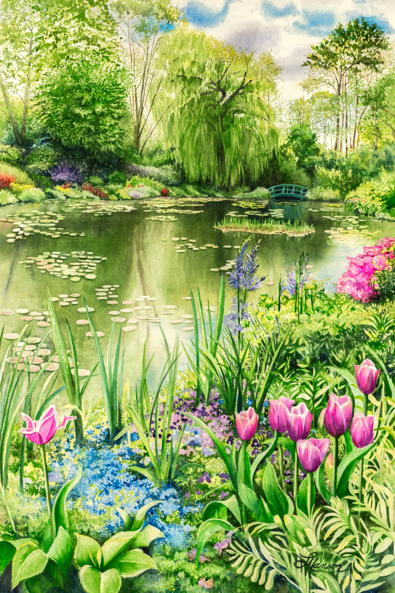 Spring Time at Monet's Garden by Leanne Hanson 