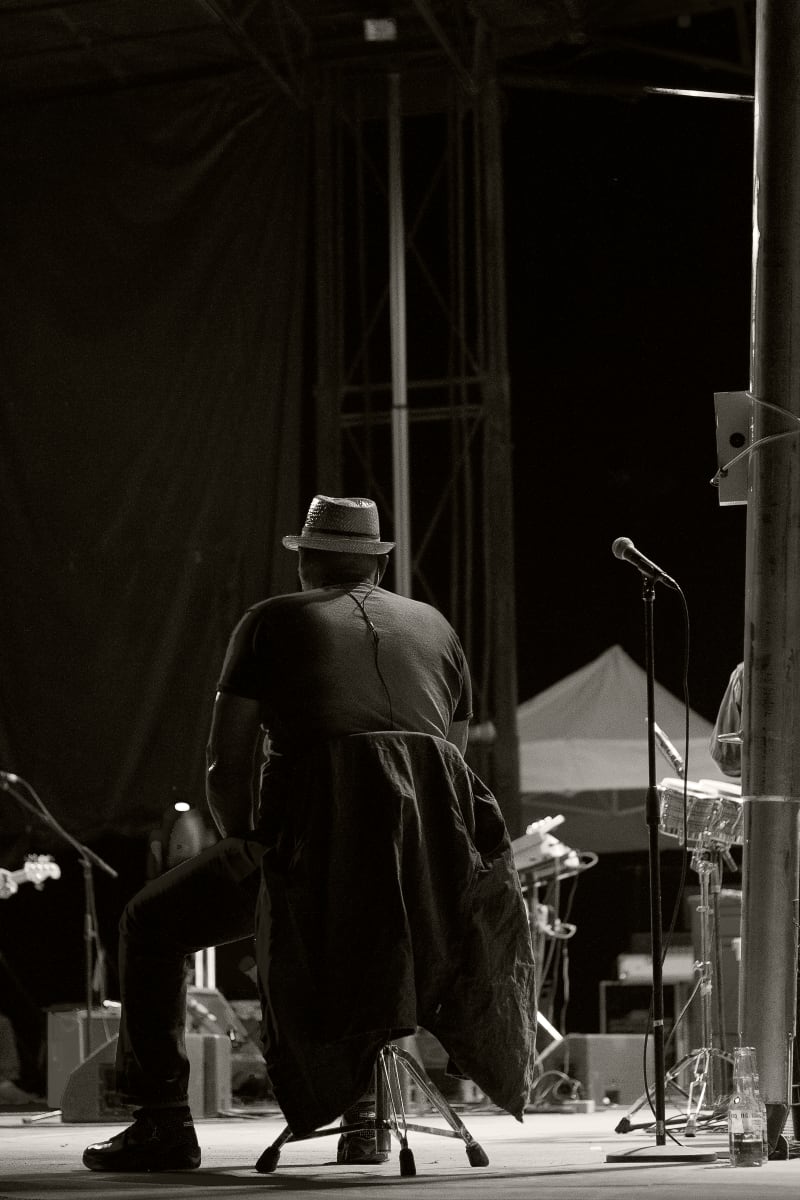 Aaron Neville, Backstage, Snowy Range Music Festival, Laramie, WY by Susan Moldenhauer, Image 1.