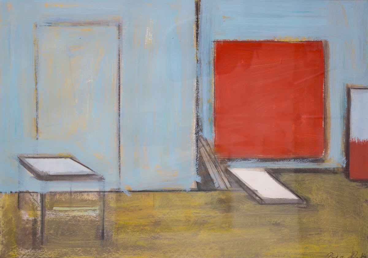 Studio w/ Red Square - Anthony Dyke by Susan Morrison-Dyke, Image 1.