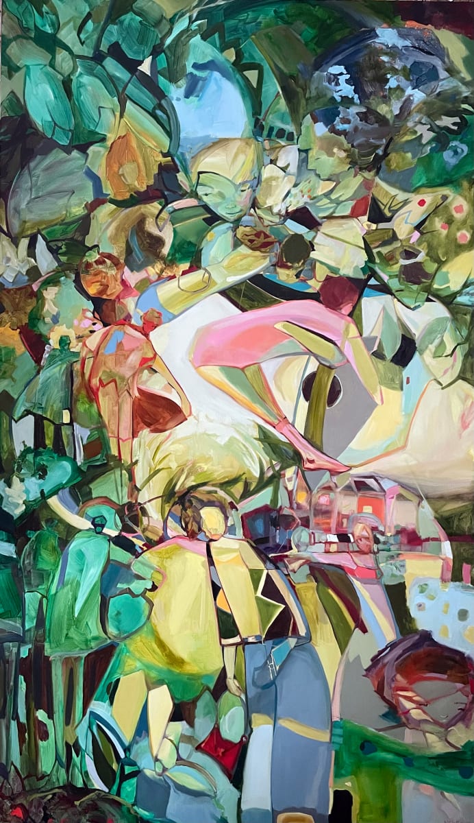 Lean on Each Other  Image: Lean on Each Other, oil on canvas, 42 x 72", Private Collection, California