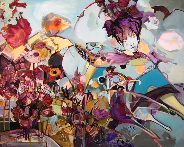 Dancing in the Garden, Jester by Tina Newlove 