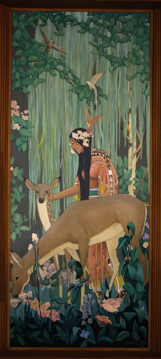 Indian Women with Dear by Allen Tupper True, Image 3.