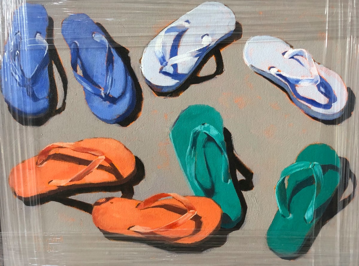 Flip Flop Family II by Tracy Wall 