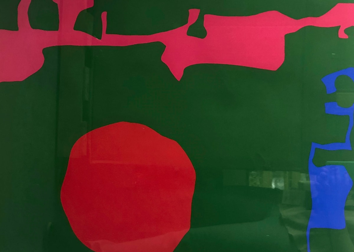 January 1973:11 (Green, red abstract) by Patrick Heron 