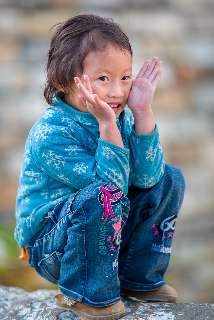 Girl in Blue (Thimpu, Bhutan) by Ron Cooper 