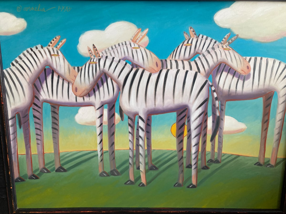 Zebras by Jerry Cornelia 