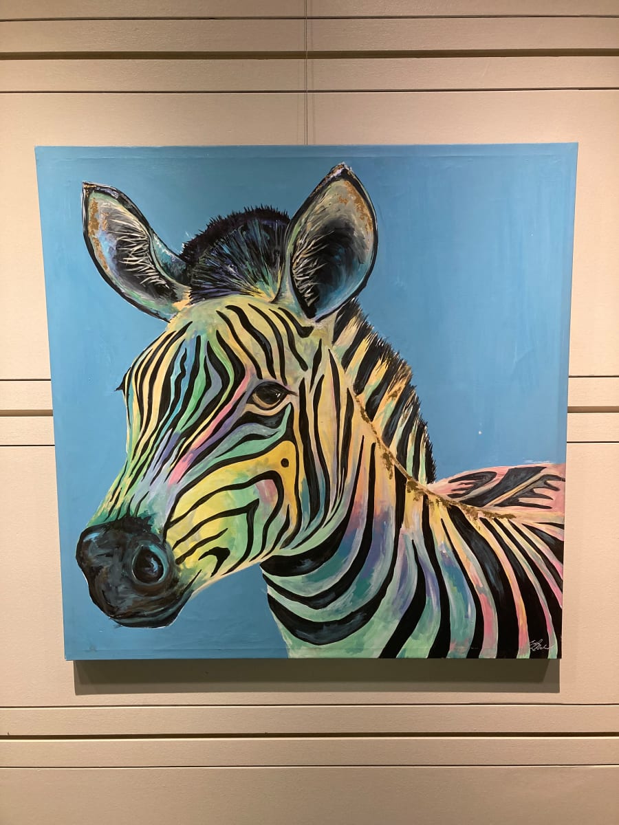 Rainbow Zebra by Erica Richard 