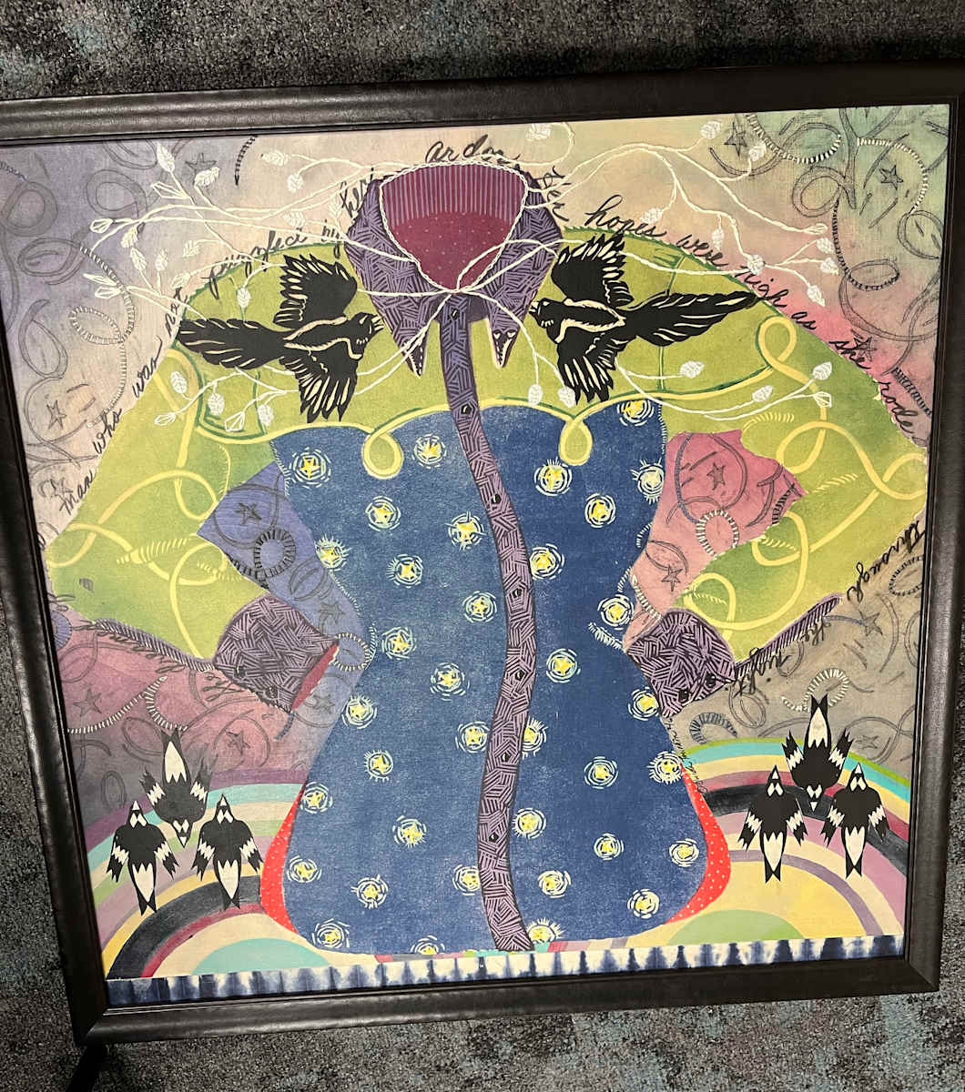 Shirt and birds painting 