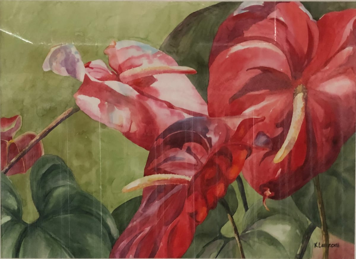 Tropical Flower - Anthurium by Kathleen Lanzoni 