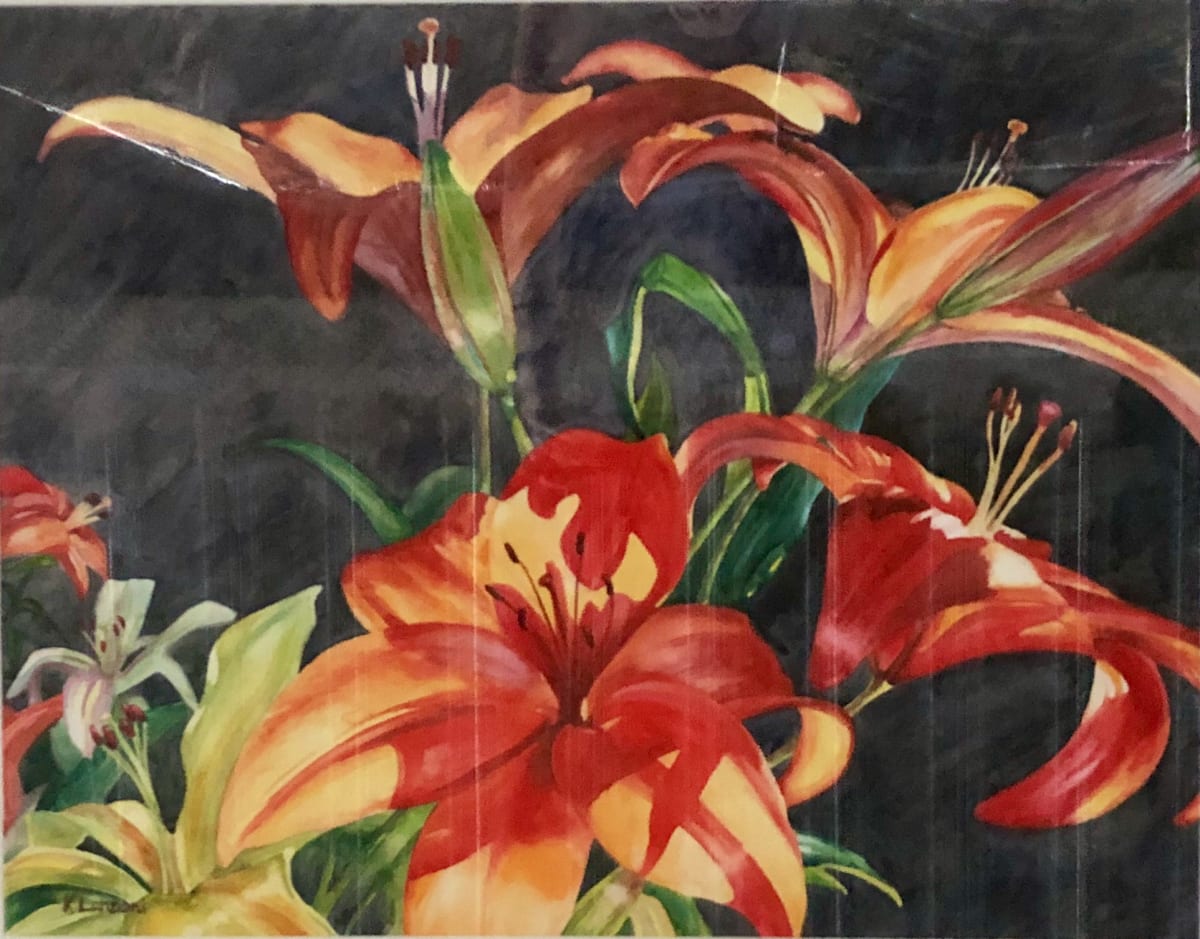 Lilies with Light by Kathleen Lanzoni 