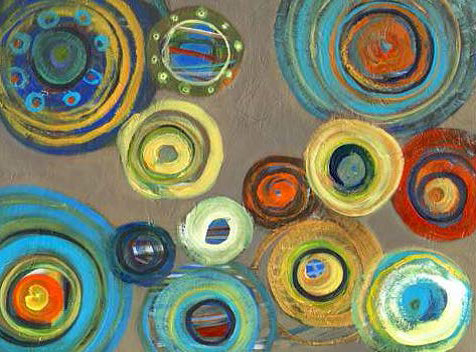 Neutral Circles II by Darlene Kulig 