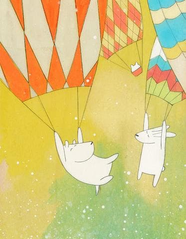 Parachuting Down by Kristiana Parn, Image 1.