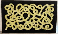 Yellow squiggle by Roxanne Rossi 