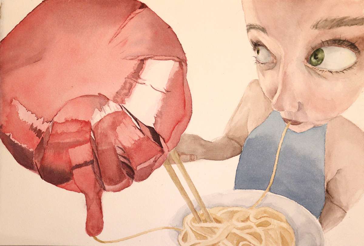 Girl with Noodles by Elle Staron, Image 17.