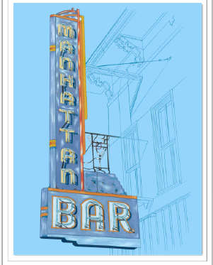 The Manhattan Bar by Austin Baskett 