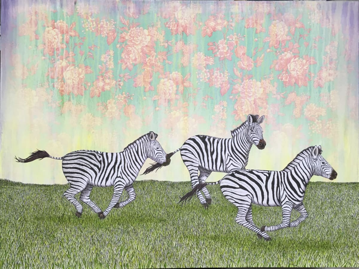 Zebras by Mark Stokesbury 