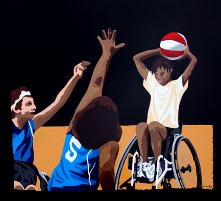 Basketball Players by Kyle Banister 