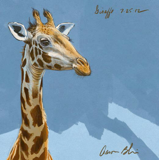 Giraffe by Aaron Blaise 