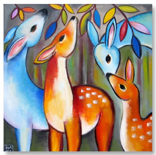 Colorful Deer II by Zoa Ace 