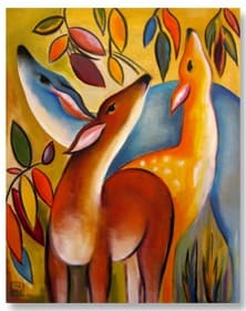 Colorful Deer I by Zoa Ace 