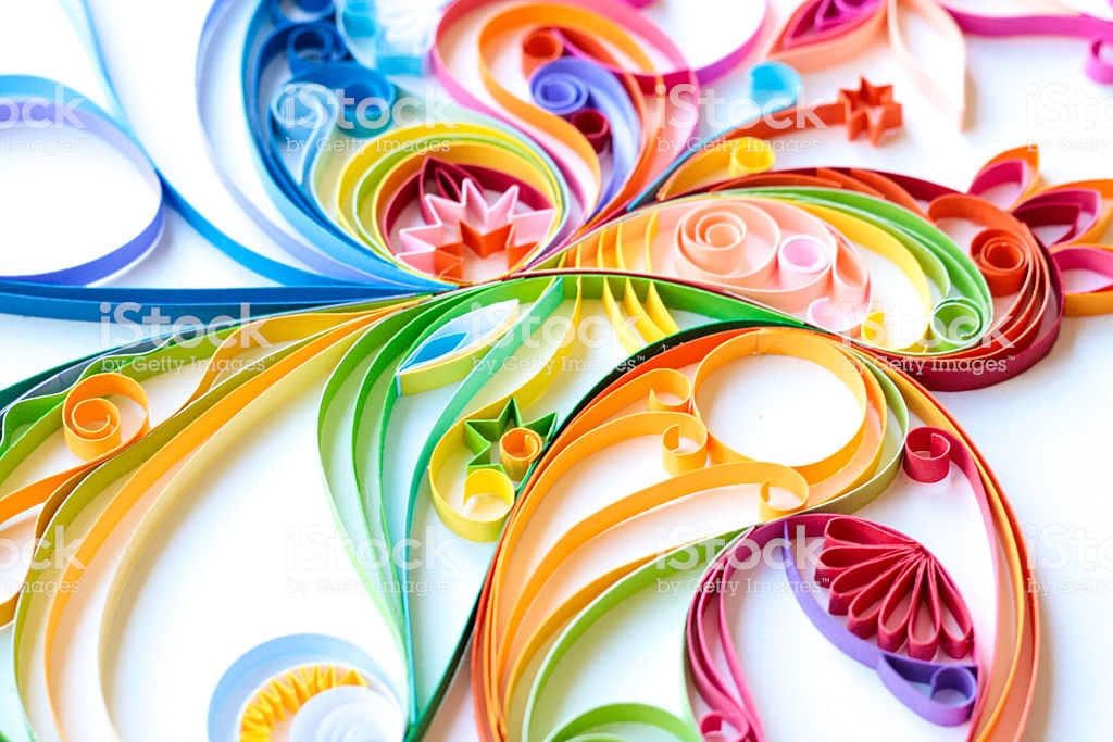 "Gokcemim" Multi Colored Paper Quilled Pattern by Unknown 