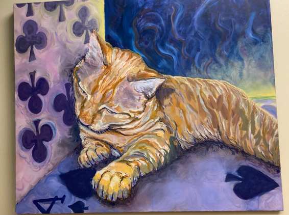 Orange Cat by Amanda Pampena 