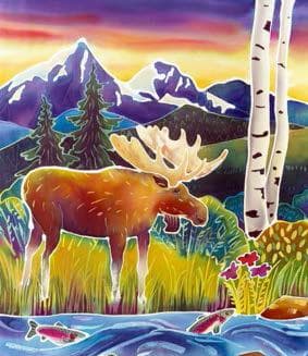 Moose on Trout Creek by Harriet Peck Taylor 