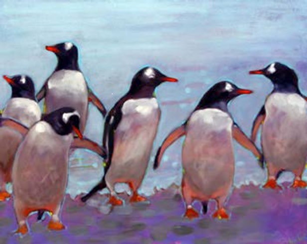 Penguins by Ann Tuck 