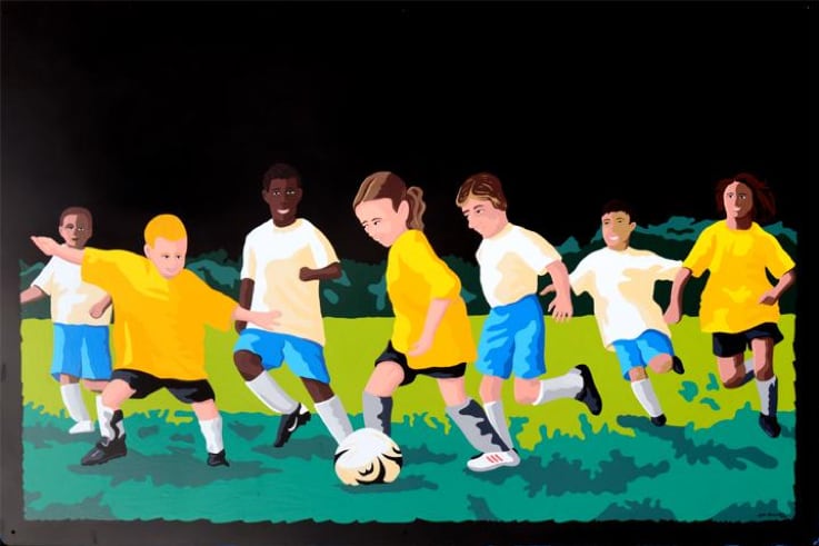 Soccer Players by Kyle Banister 