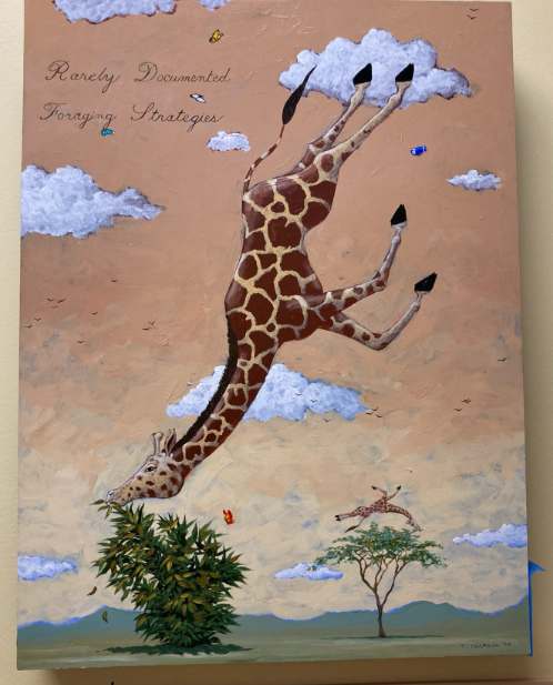 Upside down Giraffe by Timothy Chapman 