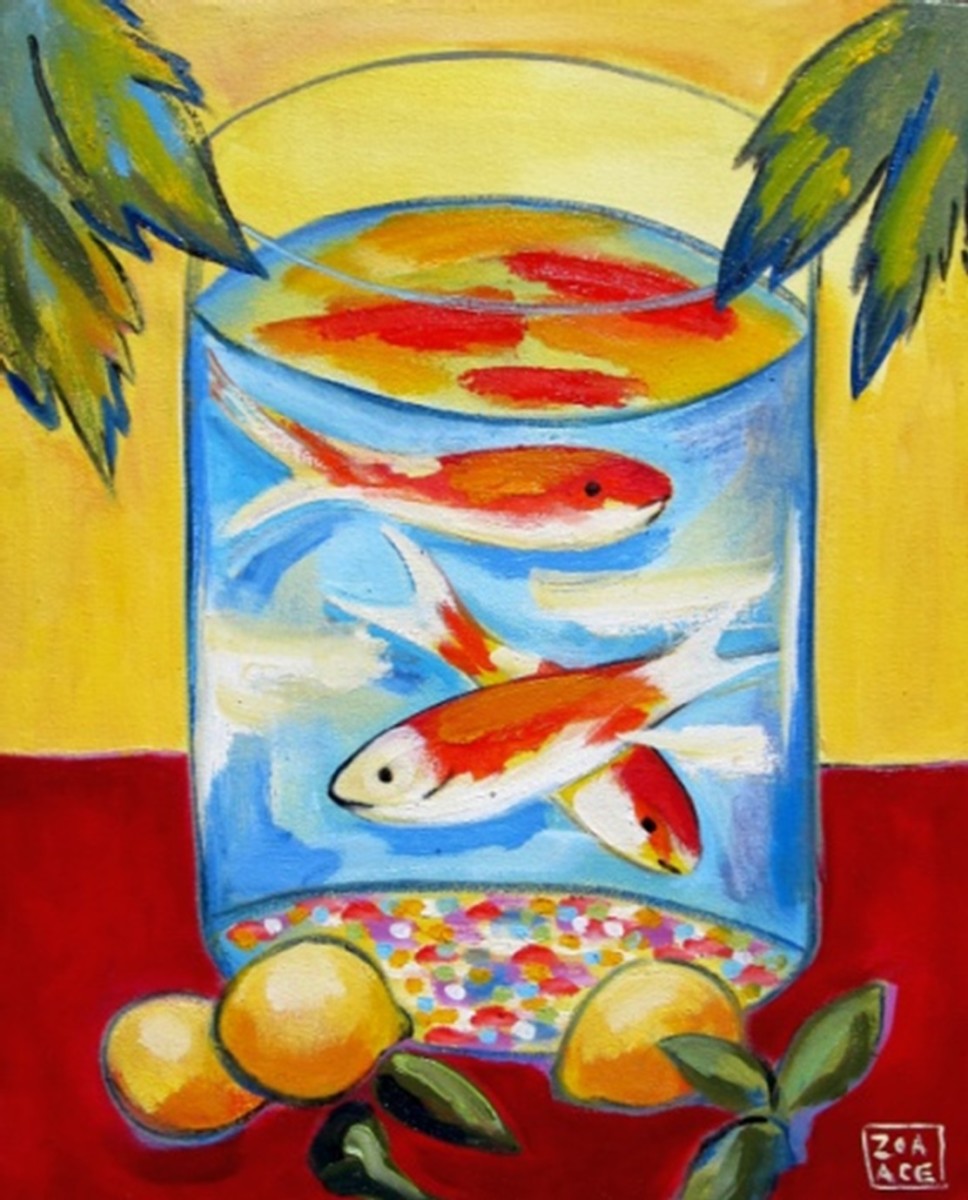 Fishbowl and Lemons by Zoa Ace 