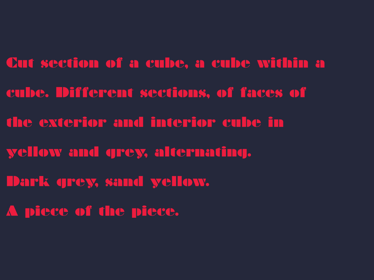 W28 - Descriptions 25 1/3 by MB 