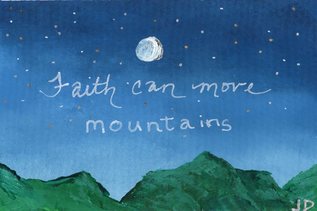 Faith Can Move Mountains-Framed by Jenny E. Dennis 