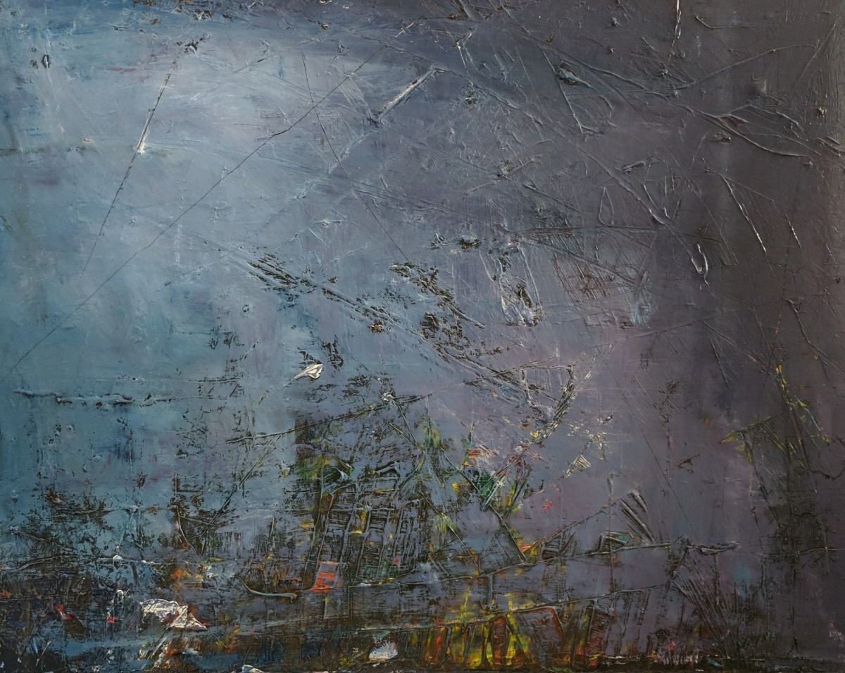 Ship in the Night Storm by Kim Hill-Goddette, Image 1.