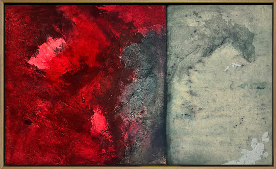 Push & Pull - Mixed Media on Canvas by Paige Ring, Image 2.