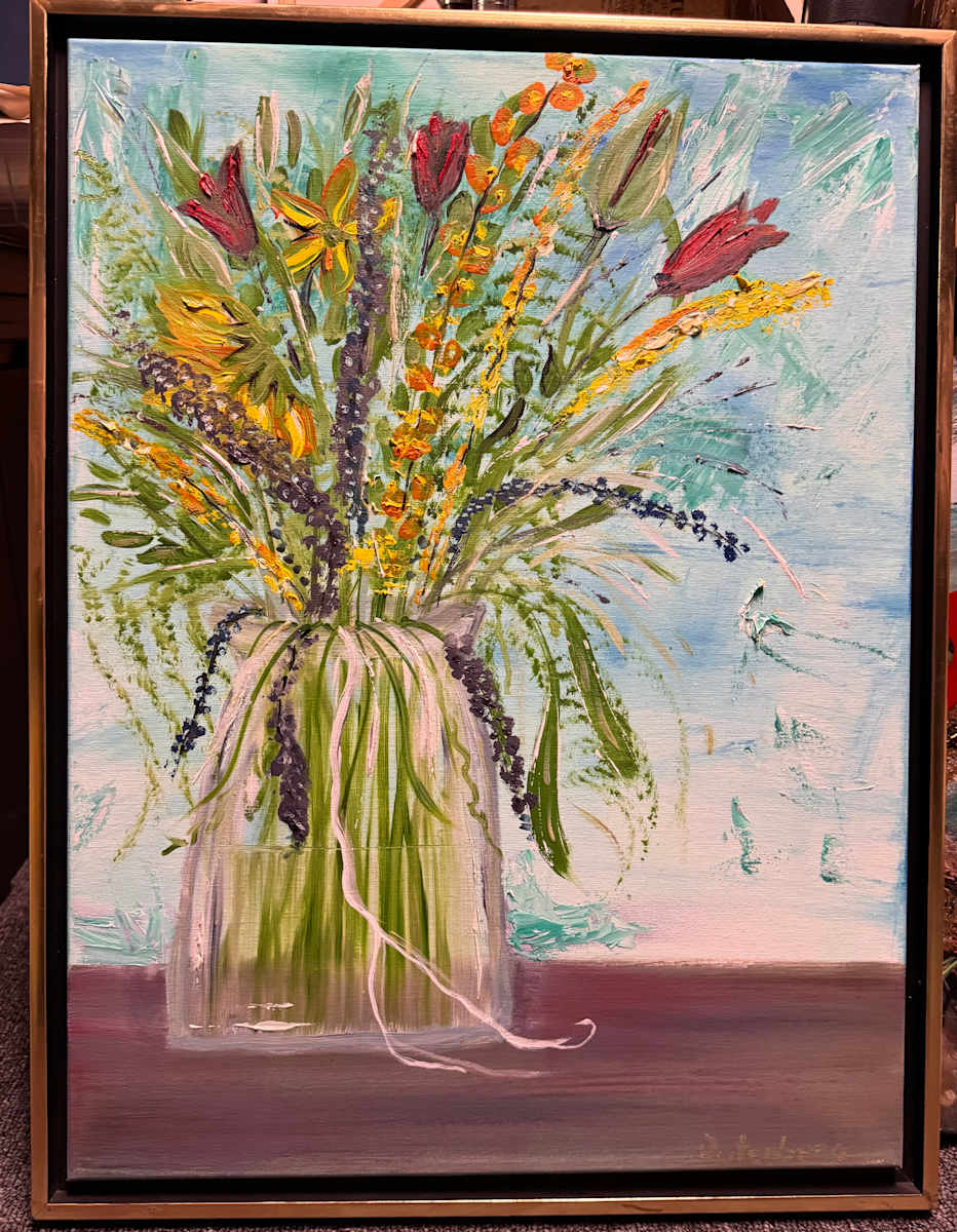 CANDLE LARKSPUR by Marlynn Rutenberg 