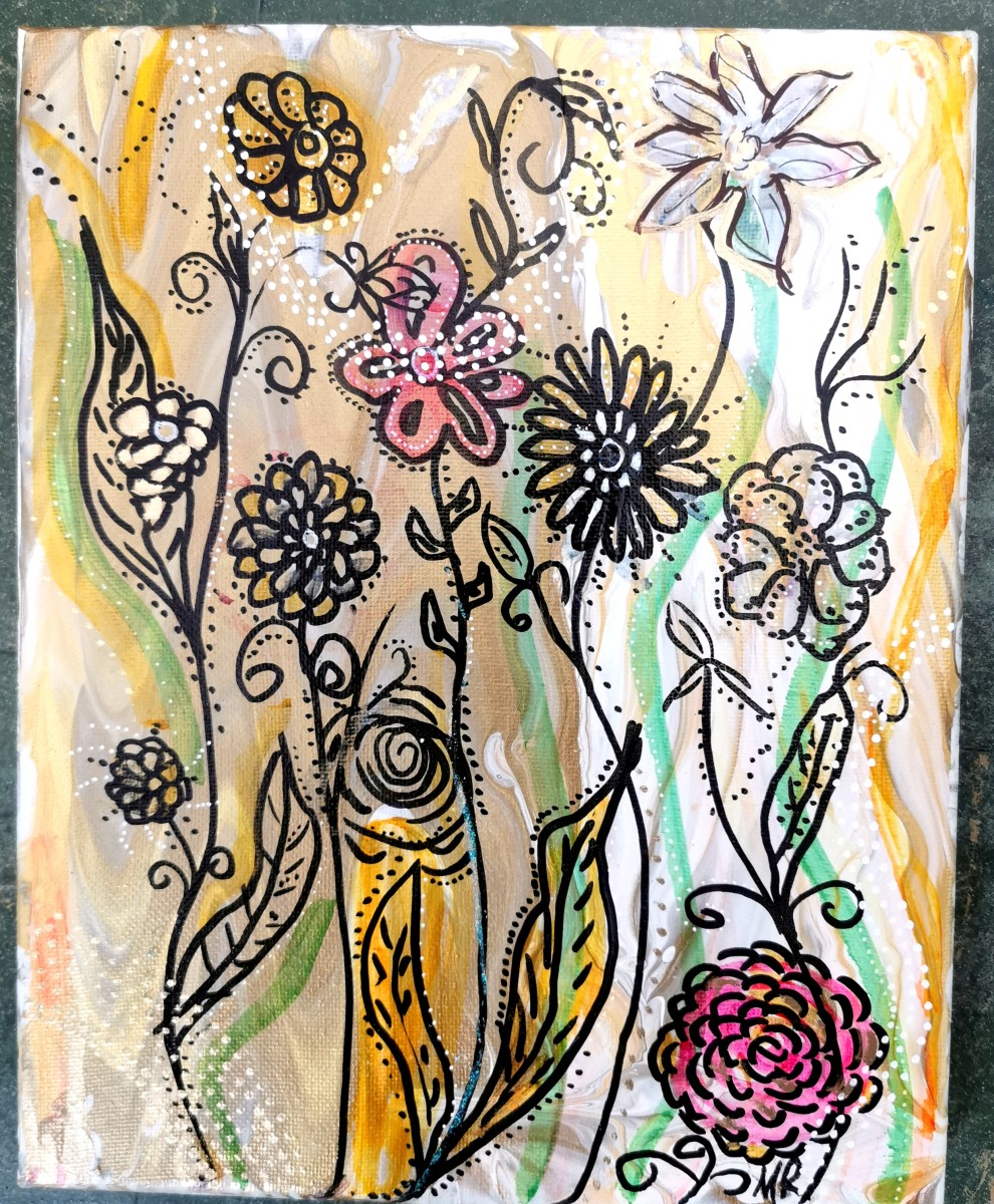 Floral Whimsy by Marlynn Rutenberg 