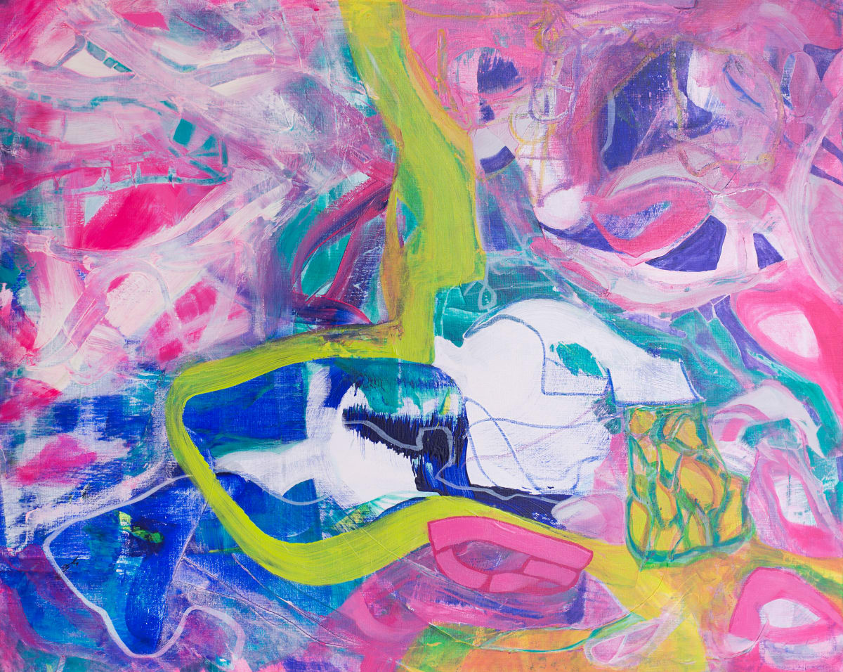 Habitat by Dorota Lapa-Maik  Image: Dorota Łapa-Maik, Habitat, acrylic and pastel on canvas, 80x100cm, 2024